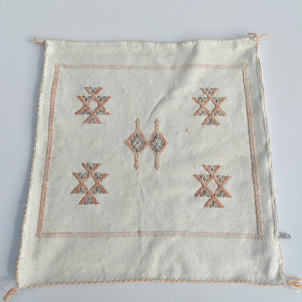 Casablanca Artisan Moroccan Cactus Silk Home Hand-Loomed Vegan Cushion Cover