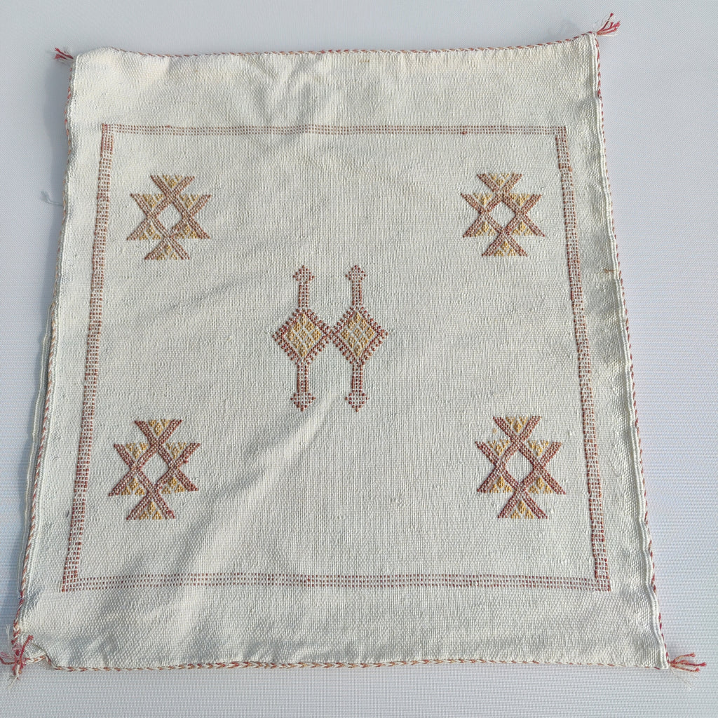 Casablanca Artisan Moroccan Cactus Silk Home Hand-Loomed Vegan Cushion Cover