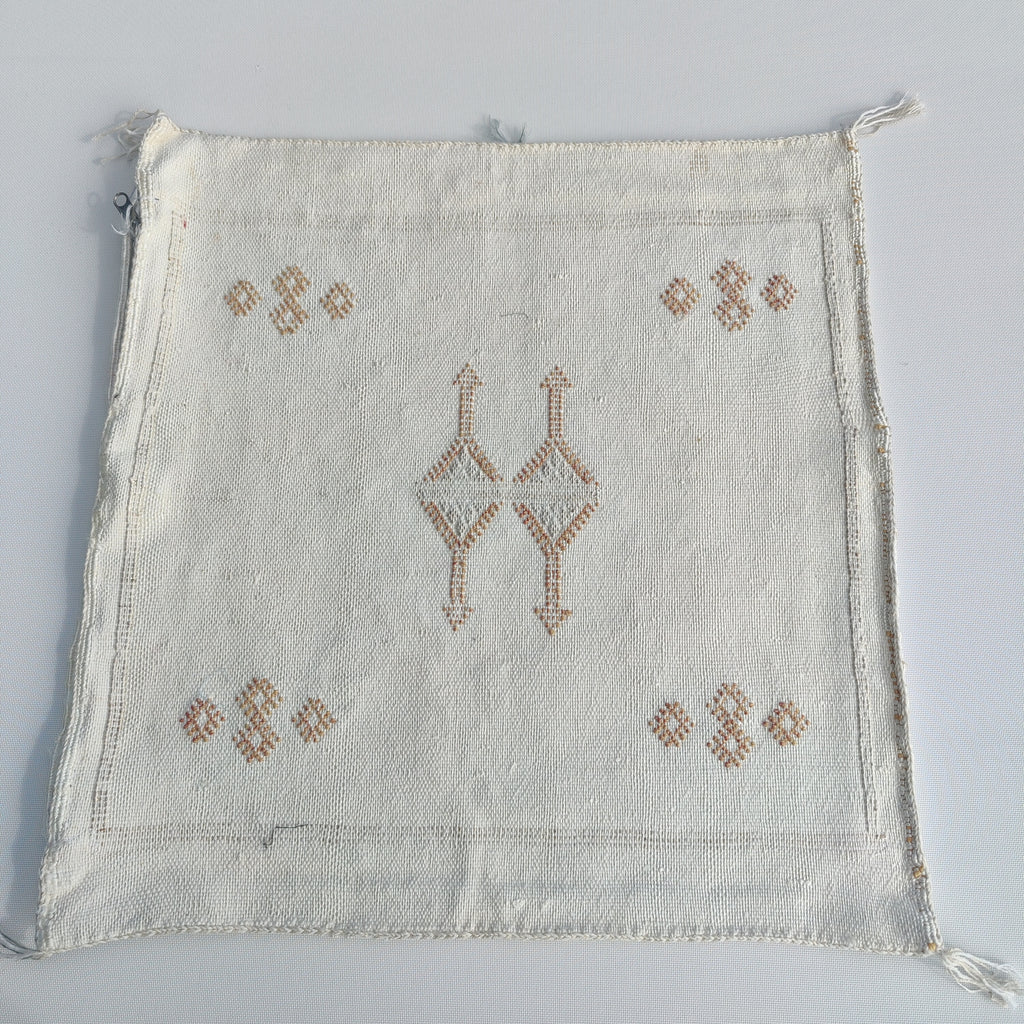Casablanca Artisan Moroccan Cactus Silk Home Hand-Loomed Vegan Cushion Cover