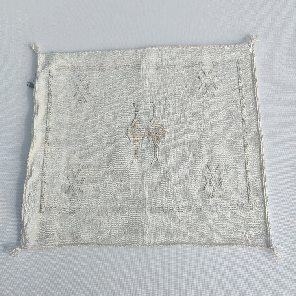 Casablanca Artisan Moroccan Cactus Silk Home Hand-Loomed Vegan Cushion Cover