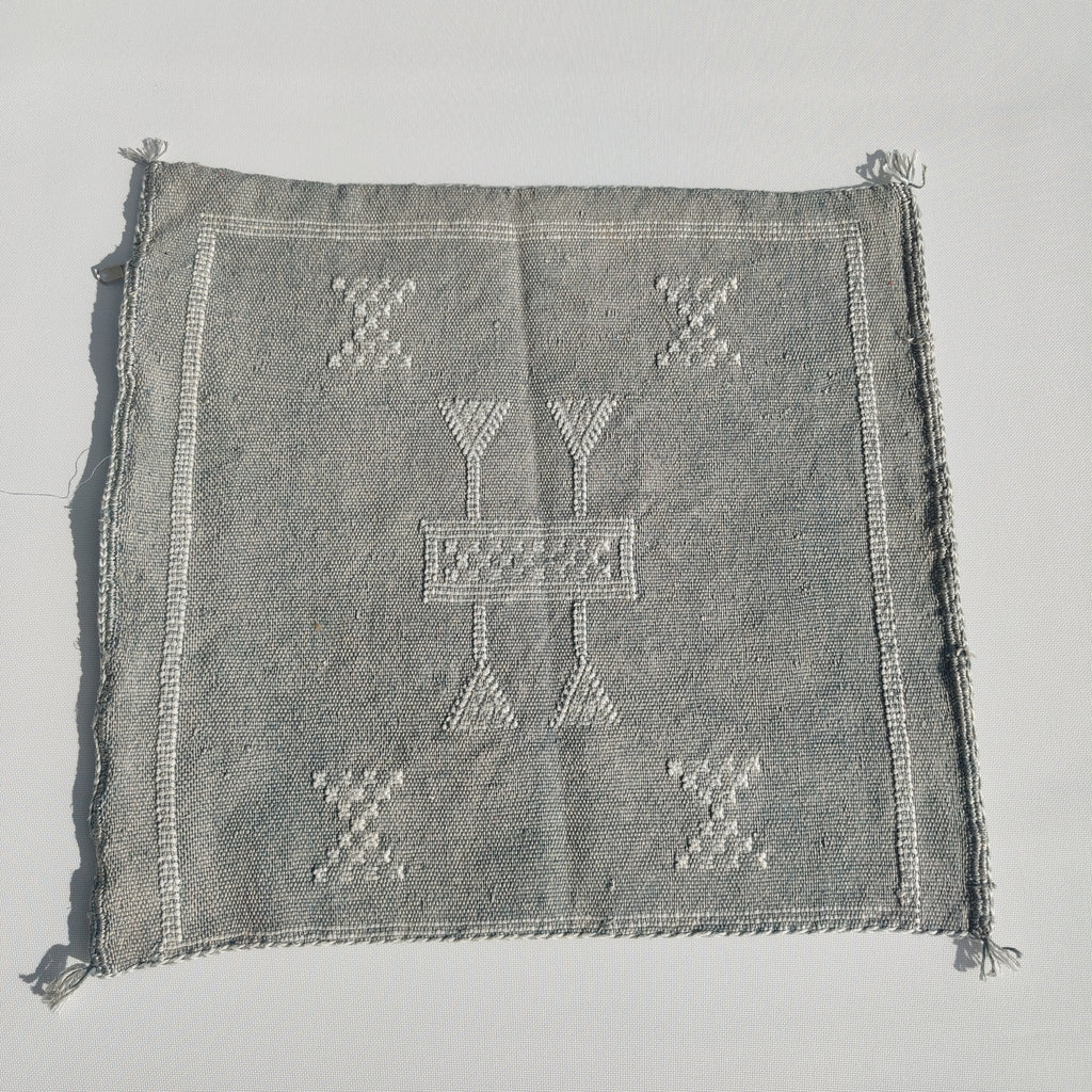 Casablanca Artisan Moroccan Cactus Silk Home Hand-Loomed Vegan Cushion Cover