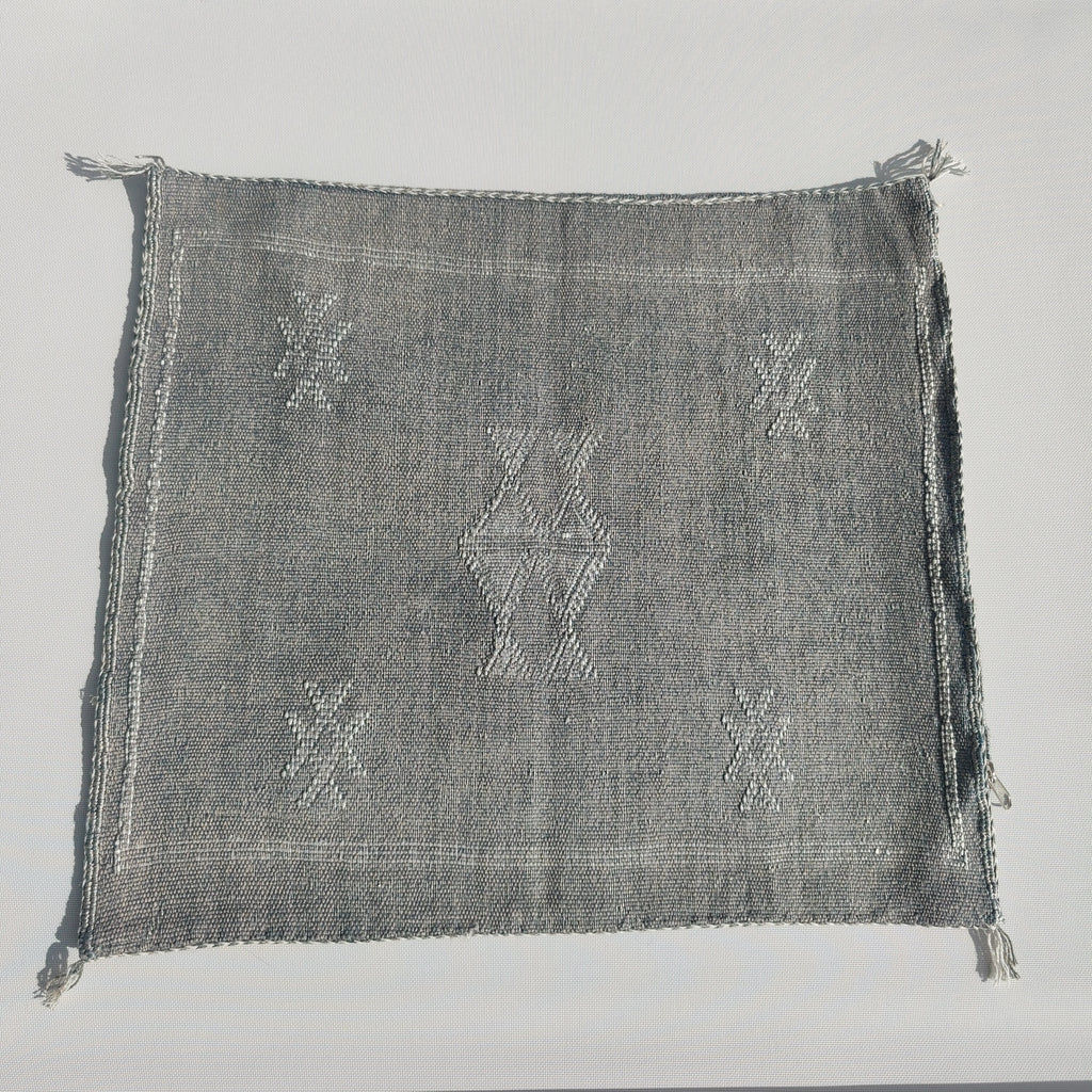Casablanca Artisan Moroccan Cactus Silk Home Hand-Loomed Vegan Cushion Cover