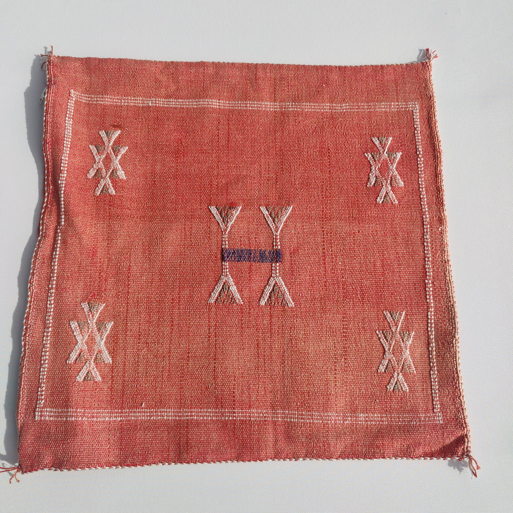 Casablanca Artisan Moroccan Cactus Silk Home Hand-Loomed Vegan Cushion Cover