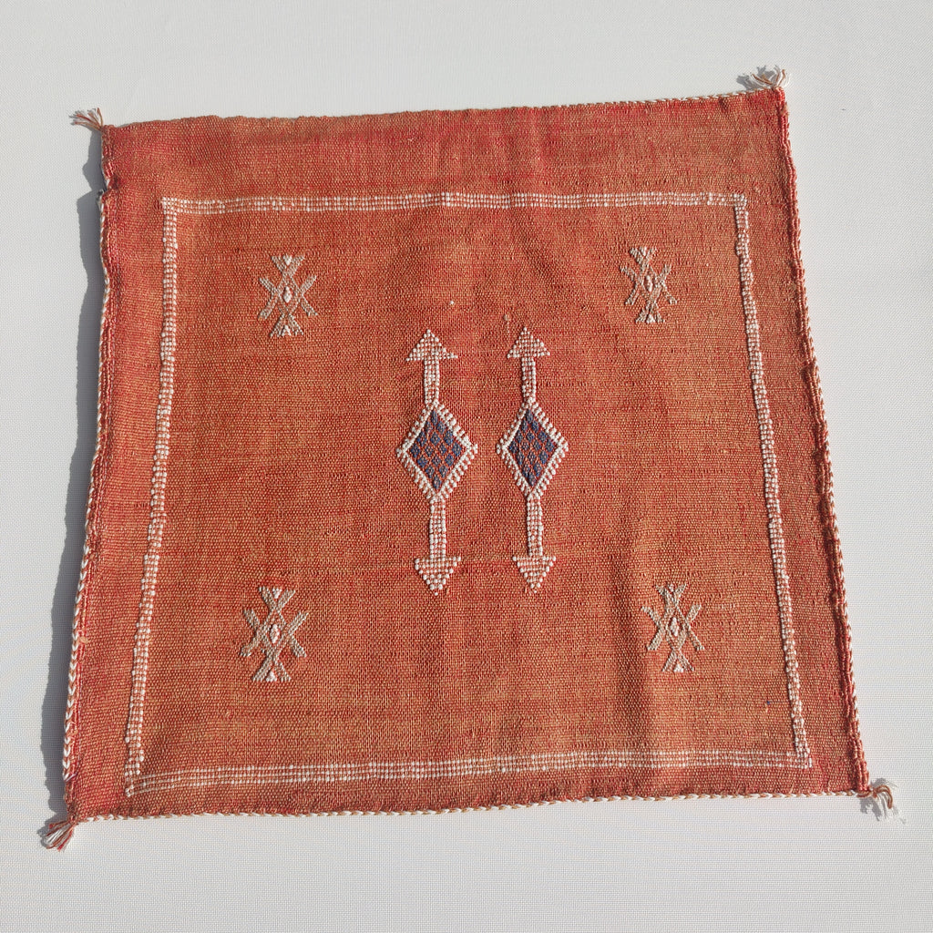 Casablanca Artisan Moroccan Cactus Silk Home Hand-Loomed Vegan Cushion Cover