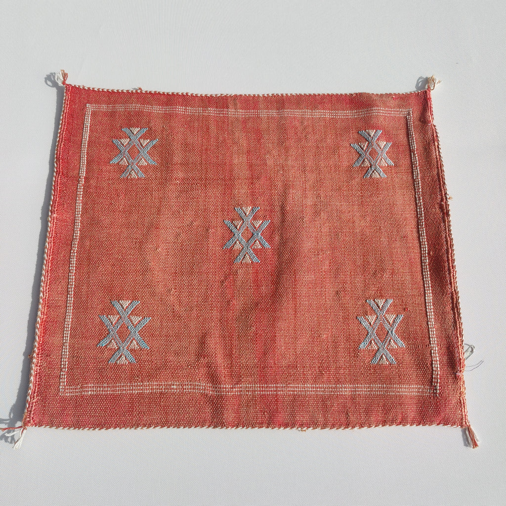 Casablanca Artisan Moroccan Cactus Silk Home Hand-Loomed Vegan Cushion Cover