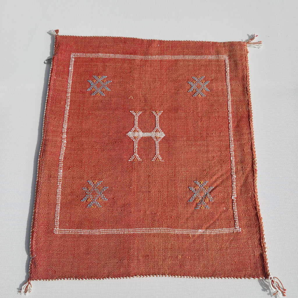 Casablanca Artisan Moroccan Cactus Silk Home Hand-Loomed Vegan Cushion Cover