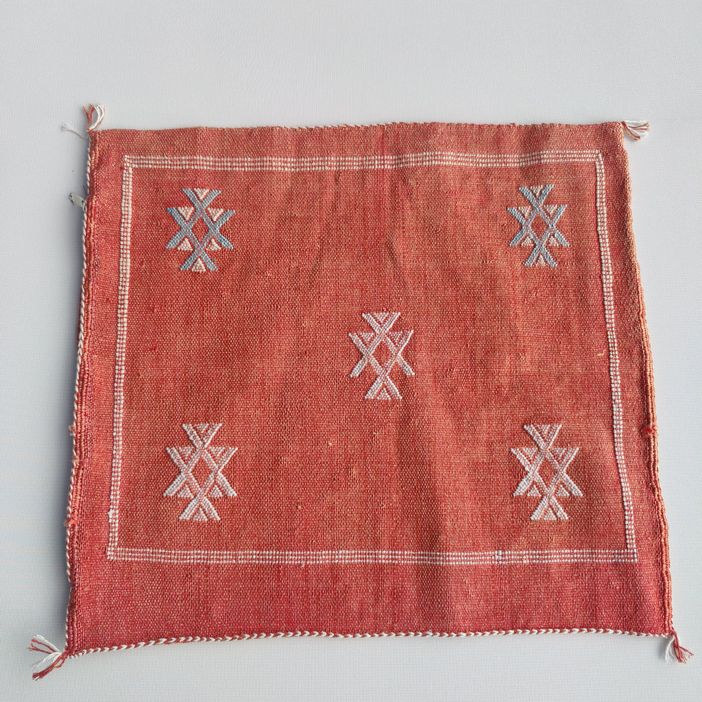 Casablanca Artisan Moroccan Cactus Silk Home Hand-Loomed Vegan Cushion Cover