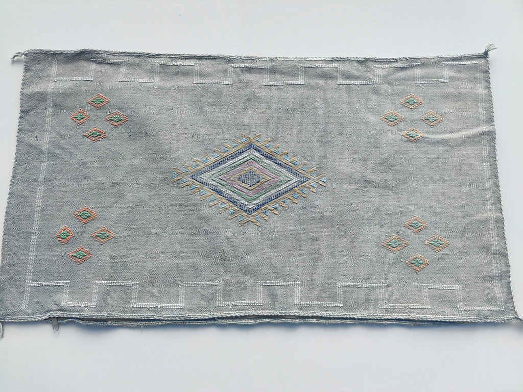 Casablanca Artisan Moroccan Cactus Silk Home Hand-Loomed Vegan Cushion Cover Lumbar Size