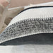 Odyssey Merino Handcrafted Cushion 55cm Square Feather Filled - Black & White