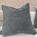 Odyssey Merino Handcrafted Cushion 55cm Square Feather Filled - Black & White
