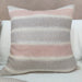 LAST TWO - Odyssey Merino Handcrafted Cushion 55cm Square - Millennial Pink/Beige/ White