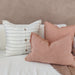 Cultiver Yarn Dyed Heavy Weght Pure French Linen Cushion 55cm Square -  Shell Coral