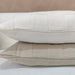 Shabby Chic Heavy Weight French Linen Cotton Cushion 55cm Square - Intertwined Natural