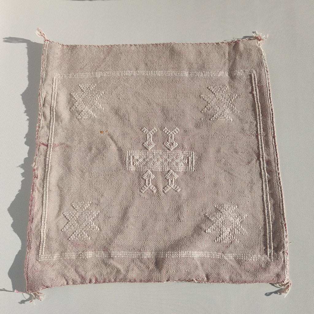 Casablanca Artisan Moroccan Cactus Silk Home Hand-Loomed Vegan Cushion Cover