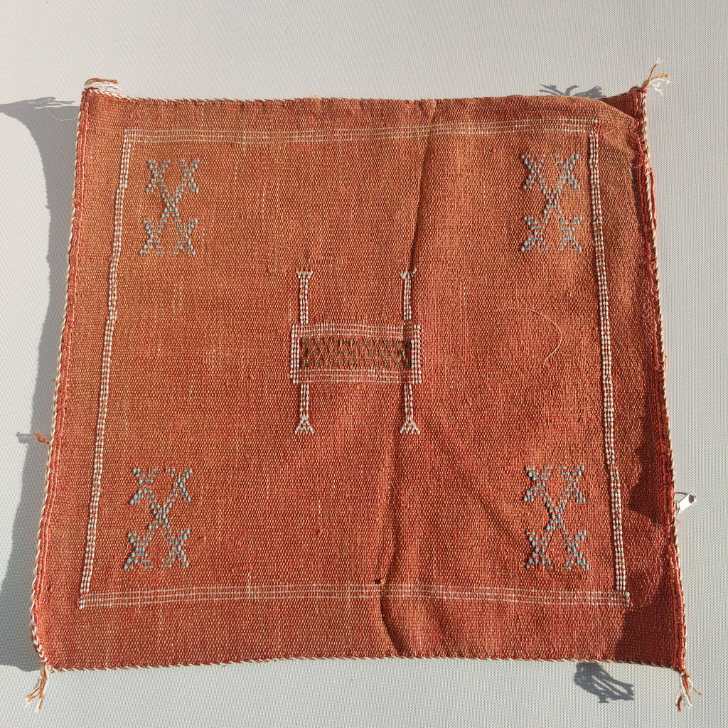 Casablanca Artisan Moroccan Cactus Silk Home Hand-Loomed Vegan Cushion Cover