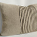 Hyeres Heavy Weight Texture French Linen Cushion 40x60cm Lumbar- Flax