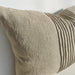 Hyeres Heavy Weight Texture French Linen Cushion 40x60cm Lumbar- Flax