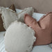 RESTOCK SOON - Riviera Heavy Weight Texture French Linen Fringed Edge Cushion 60cm Square- Oatmeal