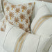 Jaipur Yarn Dyed Pure French Linen Cushion Feather Filled  55cm Square - Sunny Day