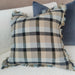 Cross Hatch Yarn Dyed Pure French Linen Cushion 50cmx50cm - Highland