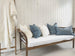 Tranquil Heavy Weight Pure French Linen Cushion 55cm Square -  White