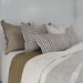 Riviera Heavy Weight Texture French Linen Fringed Edge Cushion 55cm Square - Mocha
