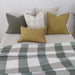 Iberian Coast Heavyweight Pure French Linen Cushion 40x60cm Lumbar Plush Feather Filled - Turmeric