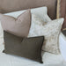 Rustique Stonewashed Heavy Weight French Linen Cushion 40x60cm Lumbar - Green Brown