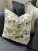 Leaf Print on Rock French Linen Cushion 55cm Square Feather Filled