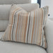 Retro Salta Woven Pure Linen Cushion 55cm Square Plush Feather Filled
