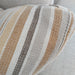 Retro Salta Woven Pure Linen Cushion 55cm Square Plush Feather Filled