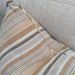 Retro Salta Woven Pure Linen Cushion 55cm Square Plush Feather Filled