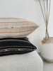 Retro Salta Woven Pure Linen Cushion 55cm Square Plush Feather Filled