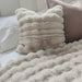 LAST ONE | Regal Faux Fur Luxurious Cosy Cushion 50cm square - Camel