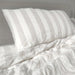 Cara Yarn Dyed Pure Stripe French Linen Duvet Cover Quilt Cover Set - Natural Stripe