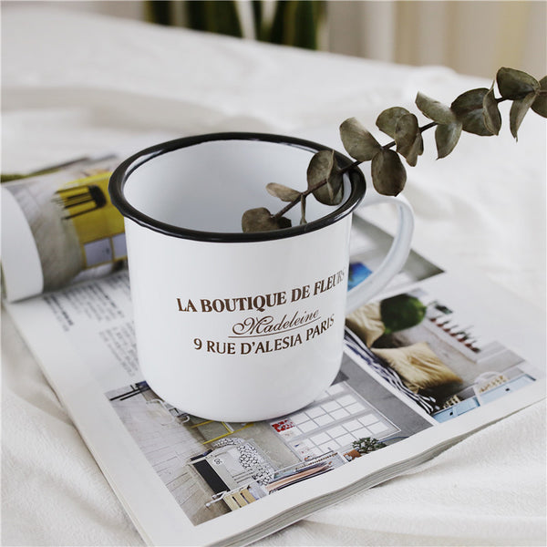 Enamel Cup Boutique Collection- La Boutique De Fleurs