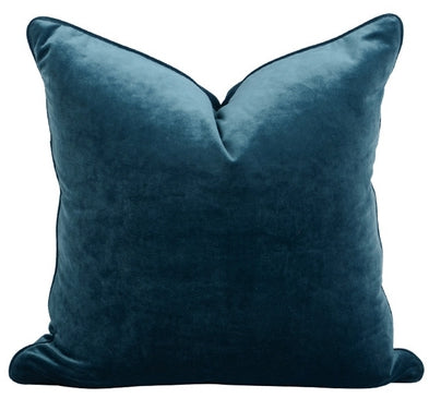 The Boulevarde Luxe Velvet Cushion Square 50cm - Sapphire