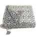 Moroccan Tile Cotton Linen Yarn Dyed Feather Filled Bedcover & Massive Throw 230cm x 200cm