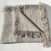 Matera Stonewashed Heavy Weight French Linen Throw - Limestone