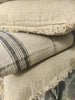 Campbell Heavy Weight Earthiness French Linen Striped Cushion 55cmx55cm