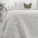 Helsinki 100% Pure French Linen Quilted Bed Cover - Tuscan Sun Pinstriped